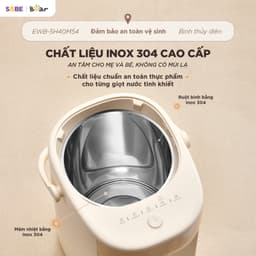 Bình Thủy Điện Bear EWB-5H50M54, 5Lit - 1250w, 11 Mức Nhiệt Đun Sôi Nhanh Giữ Nhiệt Có Đèn Báo, Bảo hành 18 Tháng 5