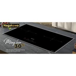 Bếp đôi điện từ Nagakawa UltraSlim NK2C29MB | Nhập khẩu từ Malaysia | Hệ điều hành kép | BH 5 năm tại nhà 4