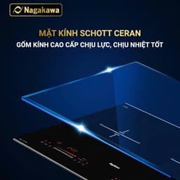 Bếp đôi điện từ Inverter Nagakawa NAG1215M | Nhập khẩu từ Malaysia | Mặt kính Đức | BH tại nhà 5 năm 4
