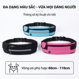 Túi Chạy Bộ Thể Thao Đi Xe Đạp Leo Núi Chống Nước JYoohome Đai Đeo Bụng Đựng Điện Thoại Nước Uống 7