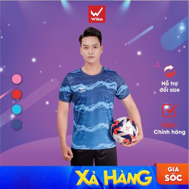 Áo Đá Bóng Wika Cardi Form Chuẩn Việt Bề Mặt Vải Mềm Mịn Thoáng Khí