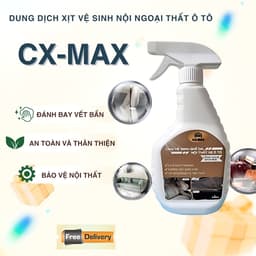 Xịt Vệ Sinh Nội Ngoại Thất Ô Tô Đa Năng CX-MAX 500ml – Làm Sạch Ghế, Taplo, Trần Xe, Vỏ Xe 1
