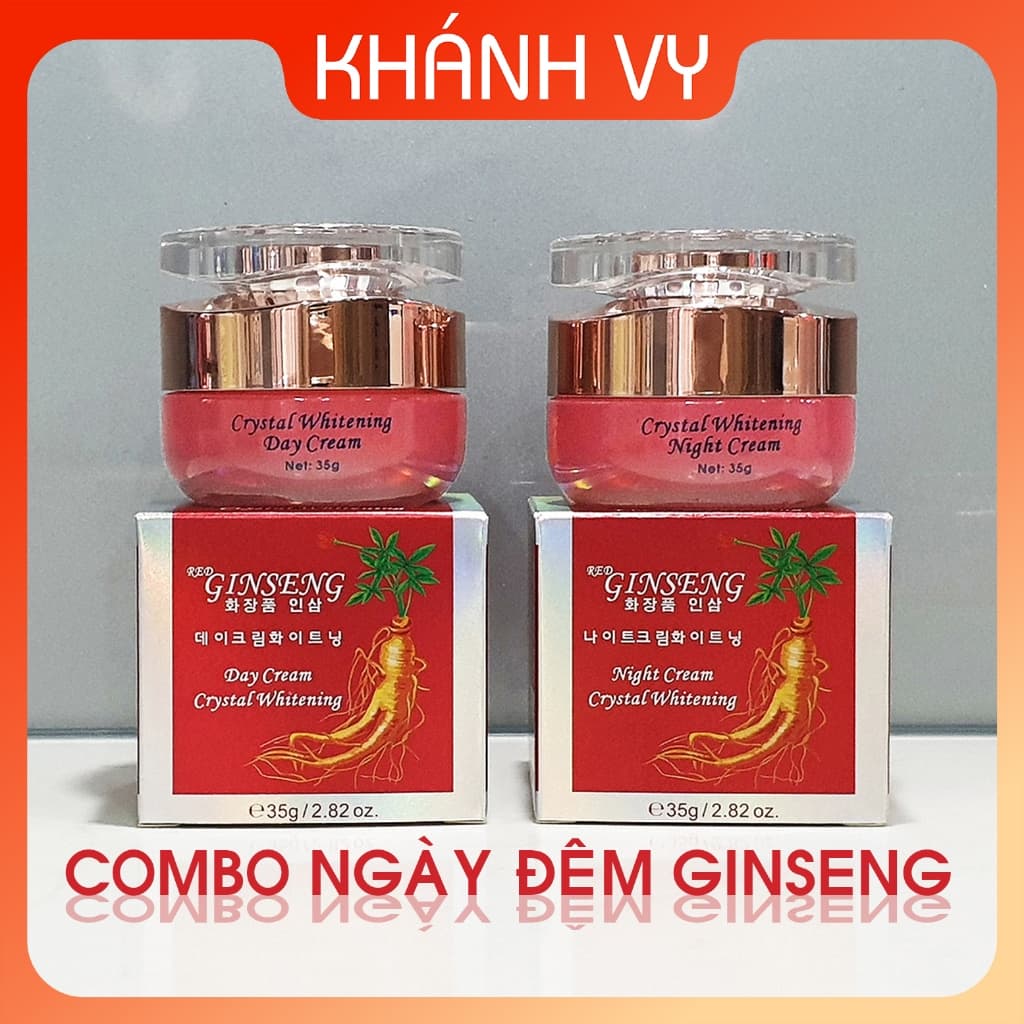 [SIÊU SALE] COMBO ngày đêm RED GINSENG, mờ nám tàn nhang và dưỡng trắng da, mỹ phẩm nhân sâm Hàn Quốc.