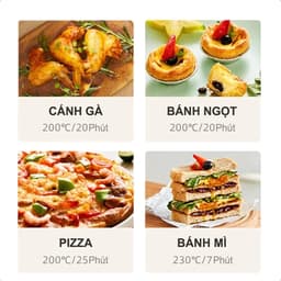 Lò nướng điện Xabazy Dung Tích 12L, Nồi Chiên Không Dầu, công suất 600W, Hẹn giờ nướng, nhiệt đối lưu 3