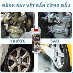 Xịt Vệ Sinh Nội Ngoại Thất Ô Tô Đa Năng NANO CLEANS 500ml – Làm Sạch Ghế, Taplo, Trần Xe, Vỏ Xe 5