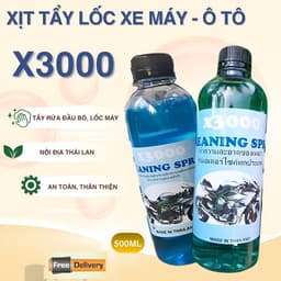 Dung Dịch Tẩy Lốc Máy Cực Mạnh X3000 500ml – Sáng Bóng Như Mới, Không Ăn Mòn Kim Loại 1