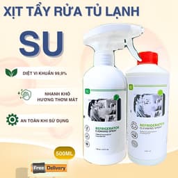 Xịt Vệ Sinh Tủ Lạnh Đa Năng SU X5 Cleaner 500ml – Khử Mùi, Tẩy Sạch Mảng Bám, Diệt Khuẩn 1