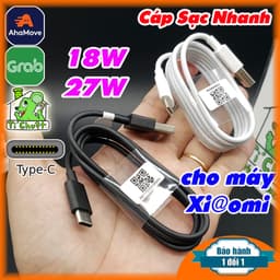 [Chính Hãng] Cáp Sạc Nhanh Xia0mi 18W 27W USB Type-C ZIN 1