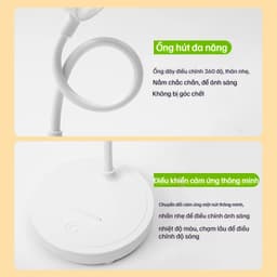 Đèn Bàn Học LED Đọc Sách Làm Việc Chống Cận Bảo Vệ Mắt Triều Cường  Cảm Ứng Cấp Độ Điều Chỉnh Vùng Sáng 9