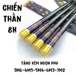 Cần Câu Tay câu Đài Chiến Thần 8H 10H-19i [Tặng Ngọn Phụ] Carbon Xoắn Săn Hàng Kèm Bao Vải Cao Cấp 9