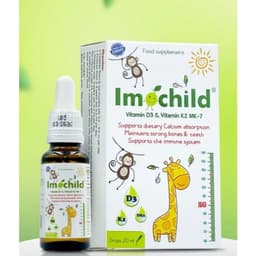 Vitamin D3K2 Imochild (hộp 20 ml ) Bổ Sung D3K2 Và DHA, Hỗ Trợ Bé > BUN BUN SHOP 1