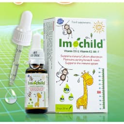 Vitamin D3K2 Imochild (hộp 20 ml ) Bổ Sung D3K2 Và DHA, Hỗ Trợ Bé > BUN BUN SHOP 2