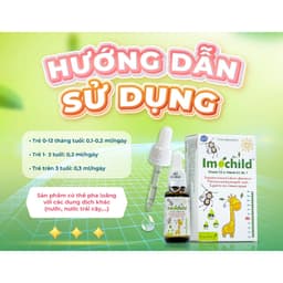 Vitamin D3K2 Imochild (hộp 20 ml ) Bổ Sung D3K2 Và DHA, Hỗ Trợ Bé > BUN BUN SHOP 5