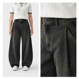 Quần jean nữ ống rộng dáng Balloon GENVIET JEANS chất Denim USA mềm mịn đứng form, linh hoạt phối đồ 9119 7