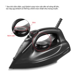 Bàn ủi hơi nước LocknLock ENI362BLU ENI334BLK Hàng chính hãng, tự làm sạch, chống nhỏ giọt- JoyMall 3