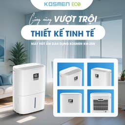 Máy Hút Ẩm Kosmen KM-25N, Công Suất 25Lit Phù Hợp Diện Tích 55 - 95 m2, Hàng Chính Hãng 5