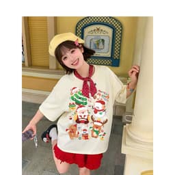Áo Thun HY KORÉ Họa Tiết Giáng Sinh Santa 2026 Form Rộng Localbrand Oversize Unisex Vải Cotton 75% Nam Nữ Mặc Đẹp 2