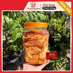 [Tặng Chai Sốt Chấm Mắm Me] Khô Cá Mú Nướng Muối Ớt Ăn Liền, Nhâm Nhi Cùng Bạn Bè, Khô Cá Mú Nướng Hũ 500Gr 8