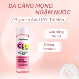 Toner Glycolic Acid 10% Compliment - Dưỡng Ẩm, Cân Bằng Độ pH, Mờ Thâm Nám, Tái Tạo Làn Da 200ml 2