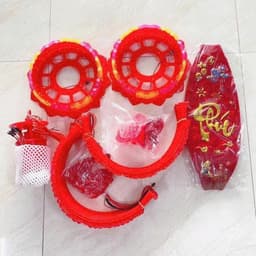 Đèn Lồng Cầu Điện Xoay 360 Độ Kèm Đèn Led Trang Trí Nhà Cửa Đón Tết Chúc Mừng Năm Mới 5