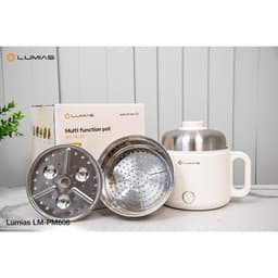 Nồi lẩu điện đa năng Lumias LM-PM606 dung tích 1,6L kèm xửng hấp inox Bảo Hành 12 tháng 2
