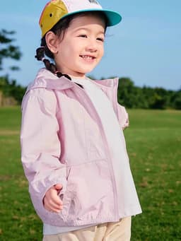 Áo khoác gió cho bé trai 2 lớp BabyloveGO, áo khoác thu đông có mũ cản nắng gió, vải dù chống nước cho bé 1-12 tuổi 5