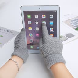 Găng tay len nữ mềm ấm có cảm ứng điện thoại 5