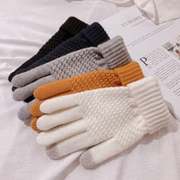 Găng tay len nữ mềm ấm có cảm ứng điện thoại 6