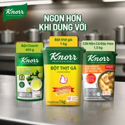 [Livestream] Combo 2 Hộp Bột Thịt Gà Knorr Professional 1kg - Chuyên Dùng Cho Nấu Ăn 9