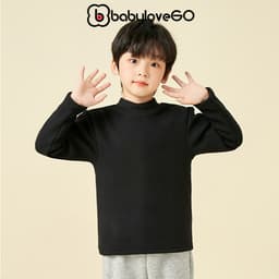Áo giữ nhiệt Ultra Warm cho bé trai bé gái BabyloveGO áo thu đông dài tay cao cổ lọ ấm áp 2