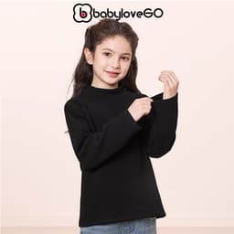 Áo giữ nhiệt Ultra Warm cho bé trai bé gái BabyloveGO áo thu đông dài tay cao cổ lọ ấm áp 4