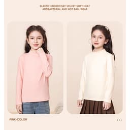 Áo giữ nhiệt Ultra Warm cho bé trai bé gái BabyloveGO áo thu đông dài tay cao cổ lọ ấm áp 7