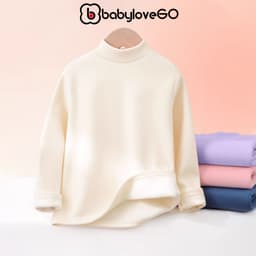 Áo giữ nhiệt Ultra Warm cho bé trai bé gái BabyloveGO áo thu đông dài tay cao cổ lọ ấm áp 1