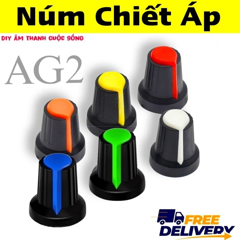 Set 6 Núm chiết áp nhựa điều chỉnh control Diy -