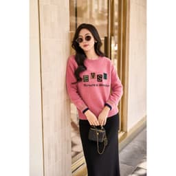 Áo Len Nữ EVST Cao Cấp Kiểu Sweater Dệt Kim Form Rộng Thời Trang Thu Đông Hàn Quốc 9