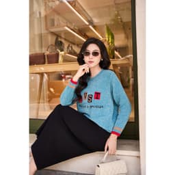 Áo Len Nữ EVST Cao Cấp Kiểu Sweater Dệt Kim Form Rộng Thời Trang Thu Đông Hàn Quốc 7