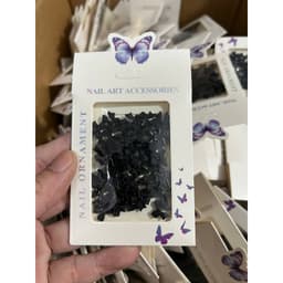 Sét charm nơ nhựa đính móng trắng siêu xinh sét NAil BẢo AN 5