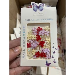 Sét charm nơ nhựa đính móng trắng siêu xinh sét NAil BẢo AN 8