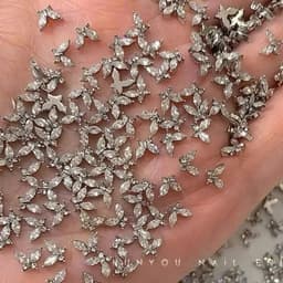 Sét 10 Con Charm bướm Bé gắn đá siêu sáng làm móng làm nail 2