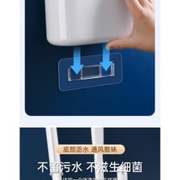 Bộ 3 Bàn Chải Vệ Sinh Toilet Cán Dài 360 Độ - Set 3 Bàn Chải Silicone Treo Tường Dùng Vệ Sinh Nhà Tắm Tiện Dụng VINBEO 5
