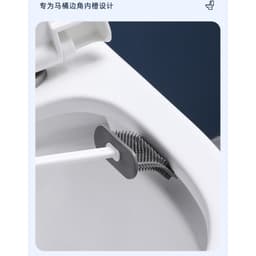 Bộ 3 Bàn Chải Vệ Sinh Toilet Cán Dài 360 Độ - Set 3 Bàn Chải Silicone Treo Tường Dùng Vệ Sinh Nhà Tắm Tiện Dụng VINBEO 6
