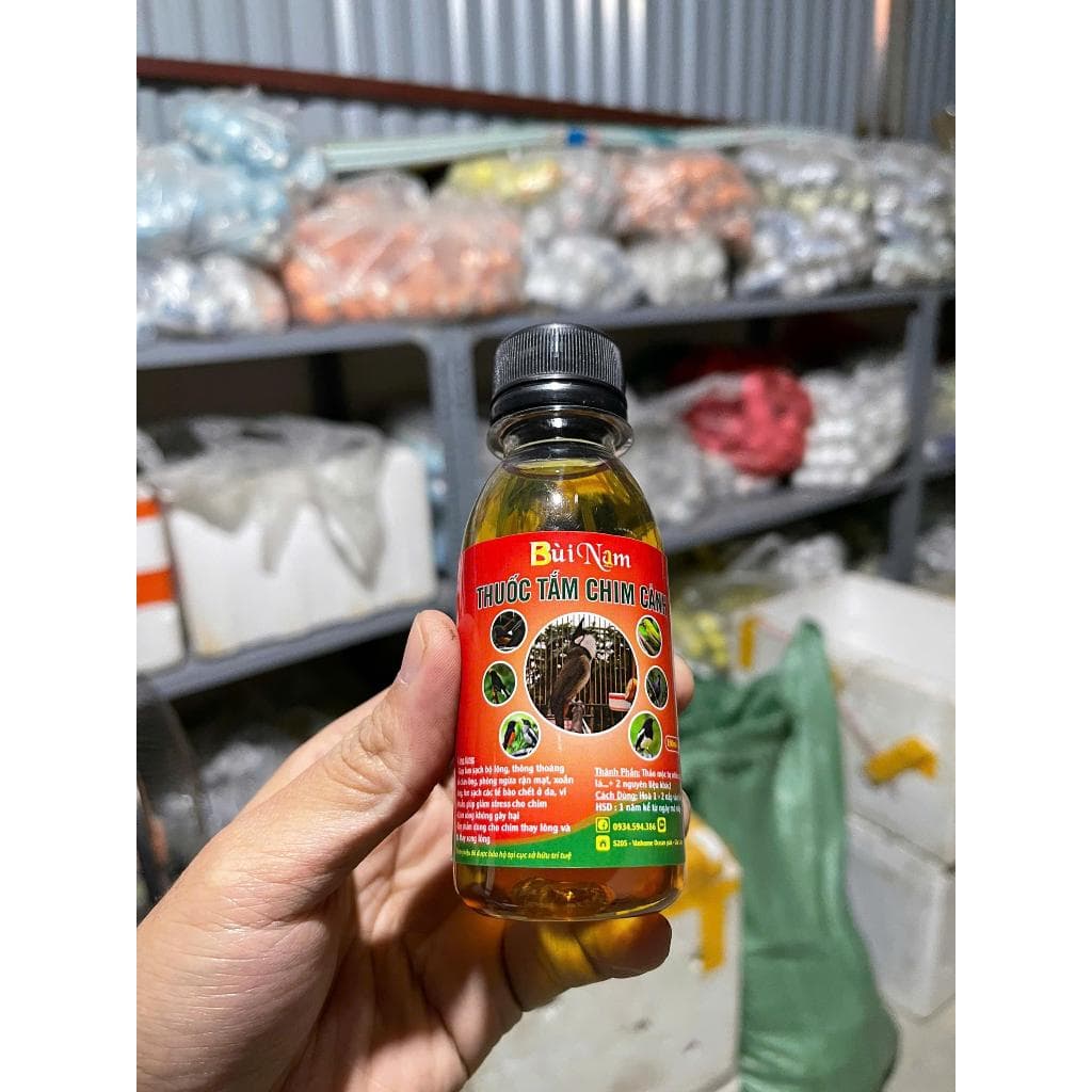 Nước Tắm Bùi Nam Hỗ Trợ Giúp Chim Tránh Côn Trùng,Giận Mạt Thoải Mái Chim Cảnh Chính Hãng