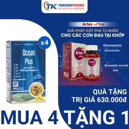 Omega 3 Ocean Plus Tinh Khiết Đậm Đặc ORZAX Nhập Khẩu Châu Âu Giúp Hỗ Trợ Não Bộ, Mắt, Tim Mạch 30 Viên 2