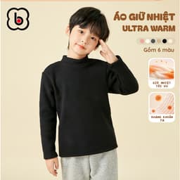 Áo giữ nhiệt Ultra Warm cho bé trai BabyloveGO áo thu đông dài tay cổ lọ mềm mịn ấm áp cho bé 1-10 tuổi 1