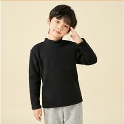 Áo giữ nhiệt Ultra Warm bé trai BabyloveGO áo thu đông dài tay cổ lọ mềm mịn ấm áp, co giãn tốt cho bé 1-10 tuổi 4