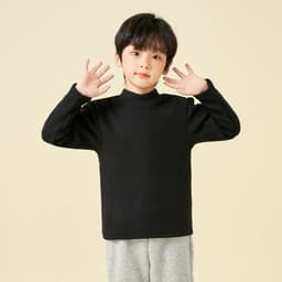 Áo giữ nhiệt Ultra Warm bé trai BabyloveGO áo thu đông dài tay cổ lọ mềm mịn ấm áp, co giãn tốt cho bé 1-10 tuổi 3
