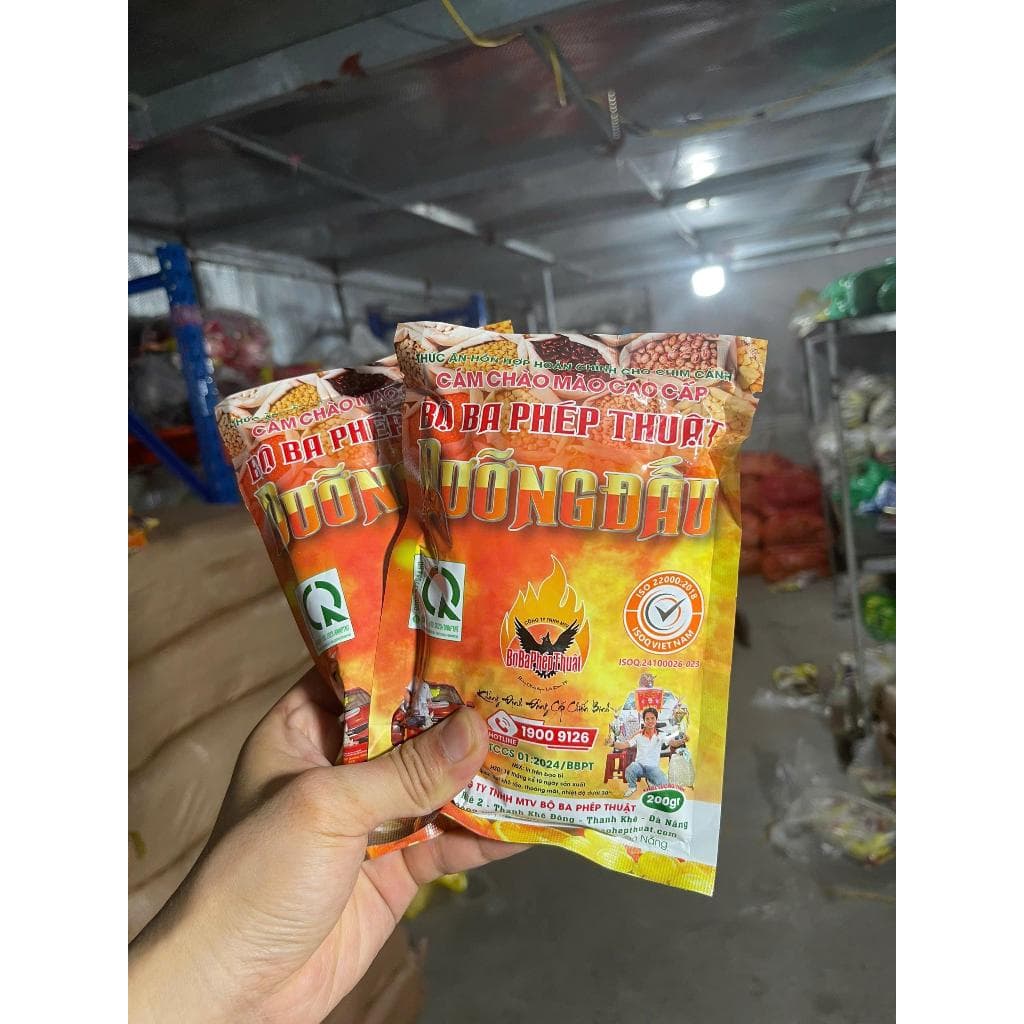 Combo 10 Gói Dưỡng Đấu Bộ Ba Phép Thuật 200Gr Giúp Chim Dưỡng Và Căng Lửa Tặng Xúc Cám Nhựa