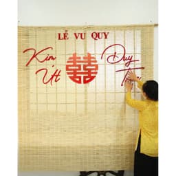 TA 123 - BỘ CHỮ ALU SƠN MÀU DÁN MÀNH TRE, DÁN TƯỜNG/ TRANG TRÍ GIA TIÊN/ TRANG TRÍ TIÊC CƯỚI - HỎI - ĐÍNH HÔN 2