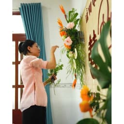 TA 123 - BỘ CHỮ ALU SƠN MÀU DÁN MÀNH TRE, DÁN TƯỜNG/ TRANG TRÍ GIA TIÊN/ TRANG TRÍ TIÊC CƯỚI - HỎI - ĐÍNH HÔN 3