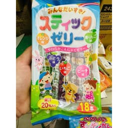 Thạch Rau Câu Ribon 5 Vị Trái Cây Nội Địa Nhật Bản (18 Que/Túi) 3
